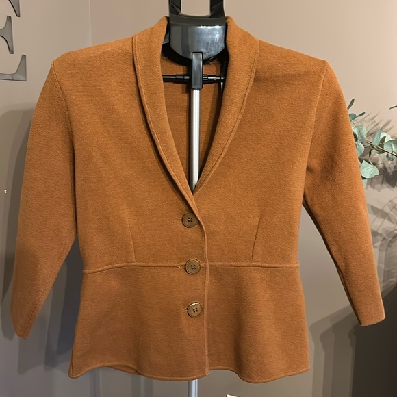 Alfani Jackets & Blazers - Alfani Brown Sweater Jacket Size Medium